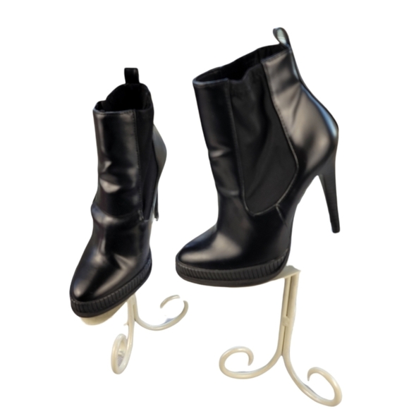 ZARA Traffaluc stiletto‎ platform pull-on Ankle Boot - Picture 13 of 13